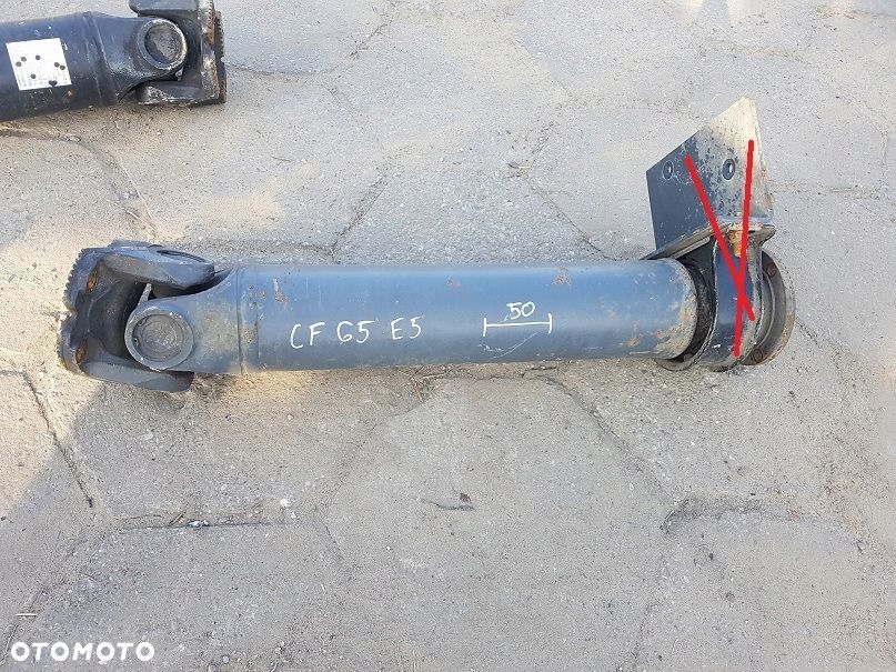 WAŁ PĘDNY NAPĘDOWY OD SPAWU DO SPAWU 50 CM DAF XF 105 , 106 , 65 75 85 CF - 1