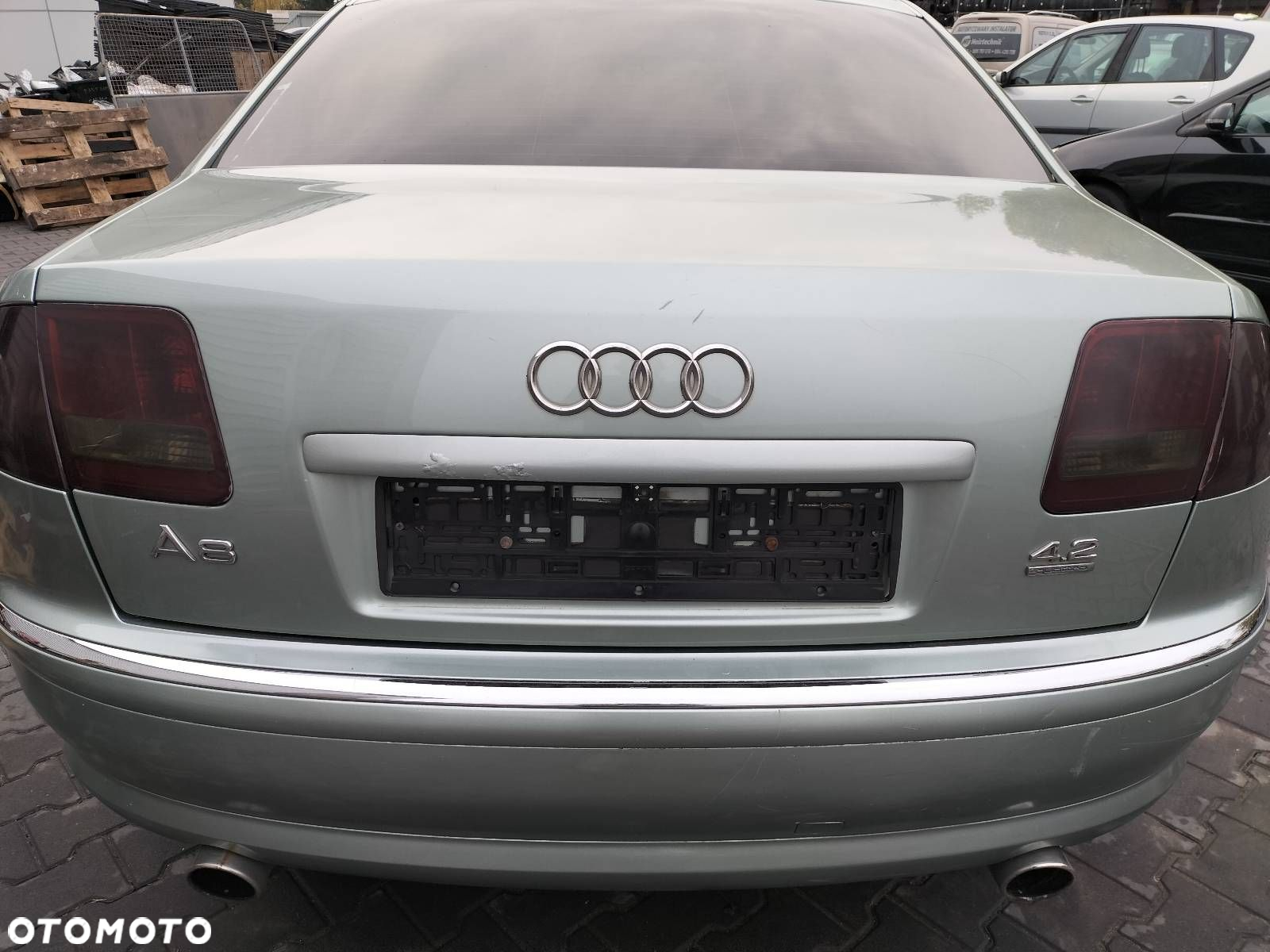 KOMPLETNY TYŁ KLAPA BAGAŻNIKA ZDERZAK TYŁ LAMPY AUDI A8 D3 LX6Z - 5