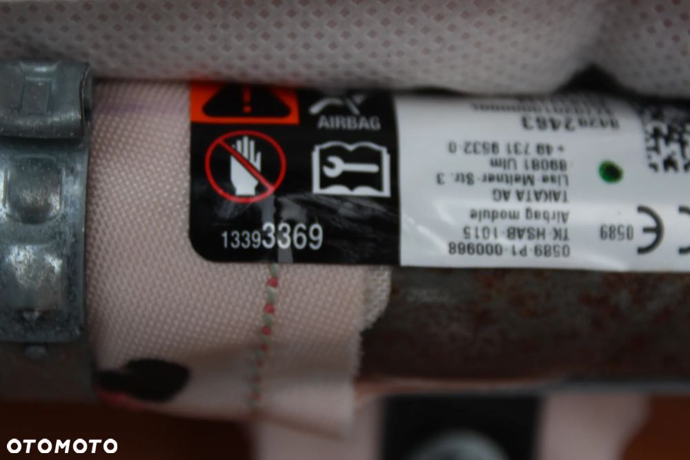 KURTYNA POWIETRZNA LEWA AIRBAG OPEL INSIGNIA B KOMBI 84282463 13393369 331834242 - 4