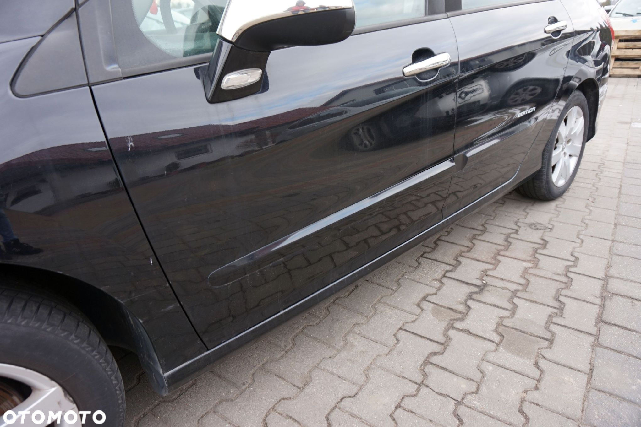 DRZWI PRZEDNIE LEWE 308 I T7 SW KOMBI KTVD  CZARNY PEUGEOT 2007-2011 - 2