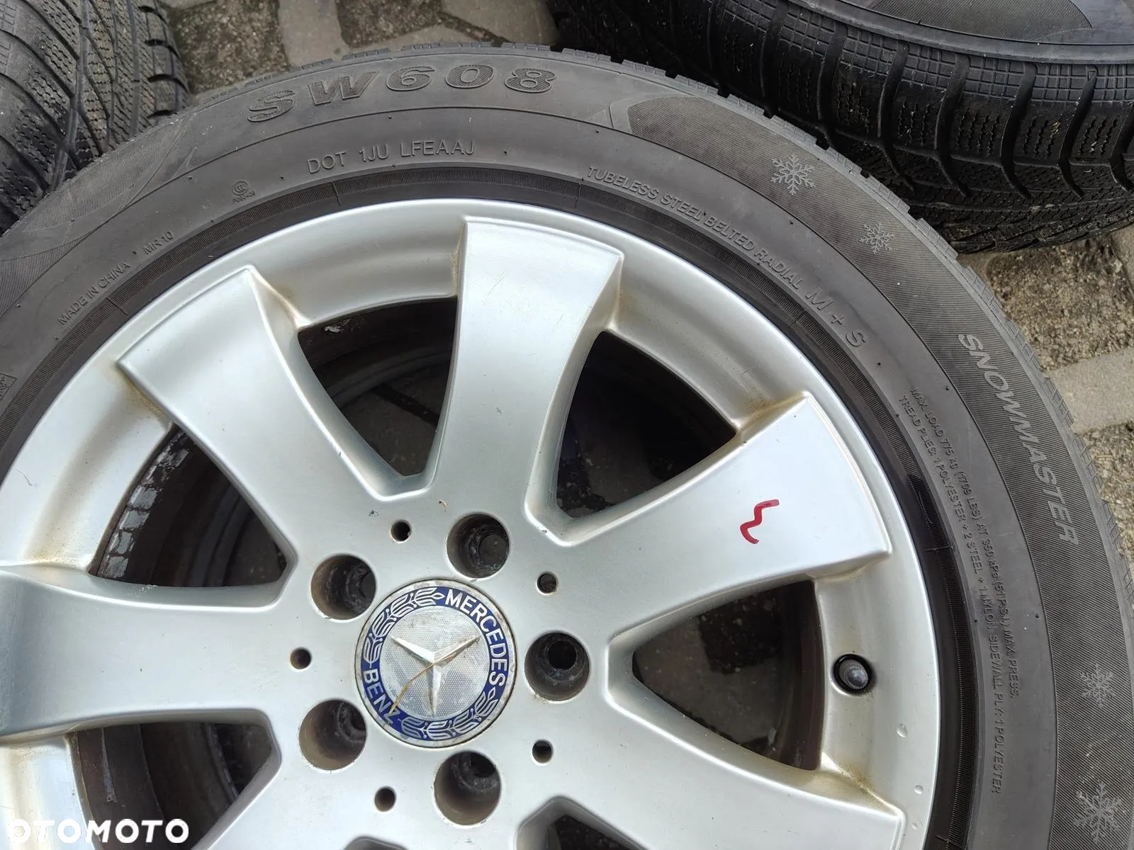 MERCEDES W211 VITO FELGI Aluminiowe Koła 16 5X112 2114013402 Opony Zima - 16