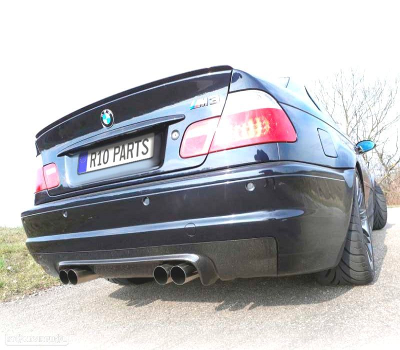 DIFUSOR TRASEIRO BMW E46 98-07 LOOK M3 CARBONO - 2