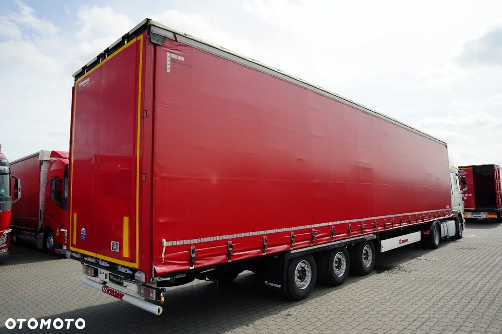 DAF XF 460 / ZESTAW / LOWDECK / SSC / + KRONE / FIRANKA / MEGA / OŚ PODNOSZONA / DACH PODNOSZONY / SAF - 10