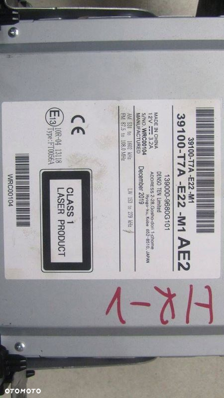 HONDA HR-V II RADIO NAWIGACJA 39100-T7A-E22-M1 17- - 6