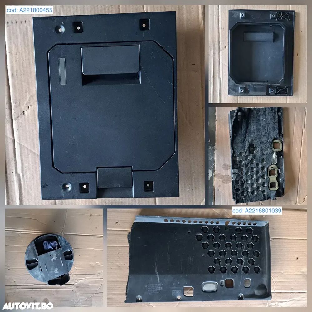 Panou perdeluta luneta grila difuzoare ornamente stalp torpedou ornamente ornament trim trimuri praguri parasolar covorase Mercedes s class w221 - 8