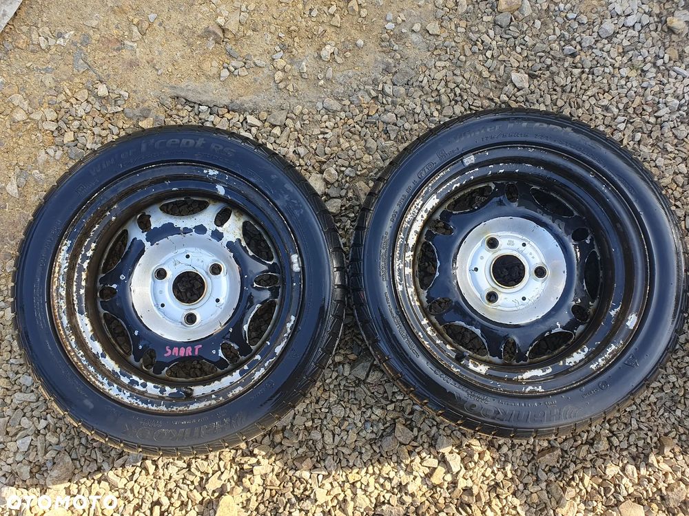 SMART FORTWO 2X KOŁA FELGI R15 5.5J ET-1 3x112 OPONY ZIMOWE HANKOOK WINTER I*CEPT RS 6MM 175/55/R15 - 1