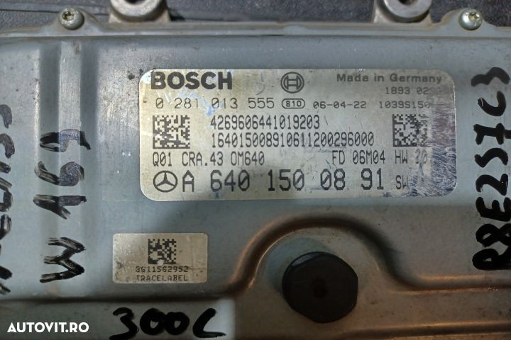 Calculator motor ECU A6401500891 A6401500891 Mercedes-Benz A-Class W1 - 3