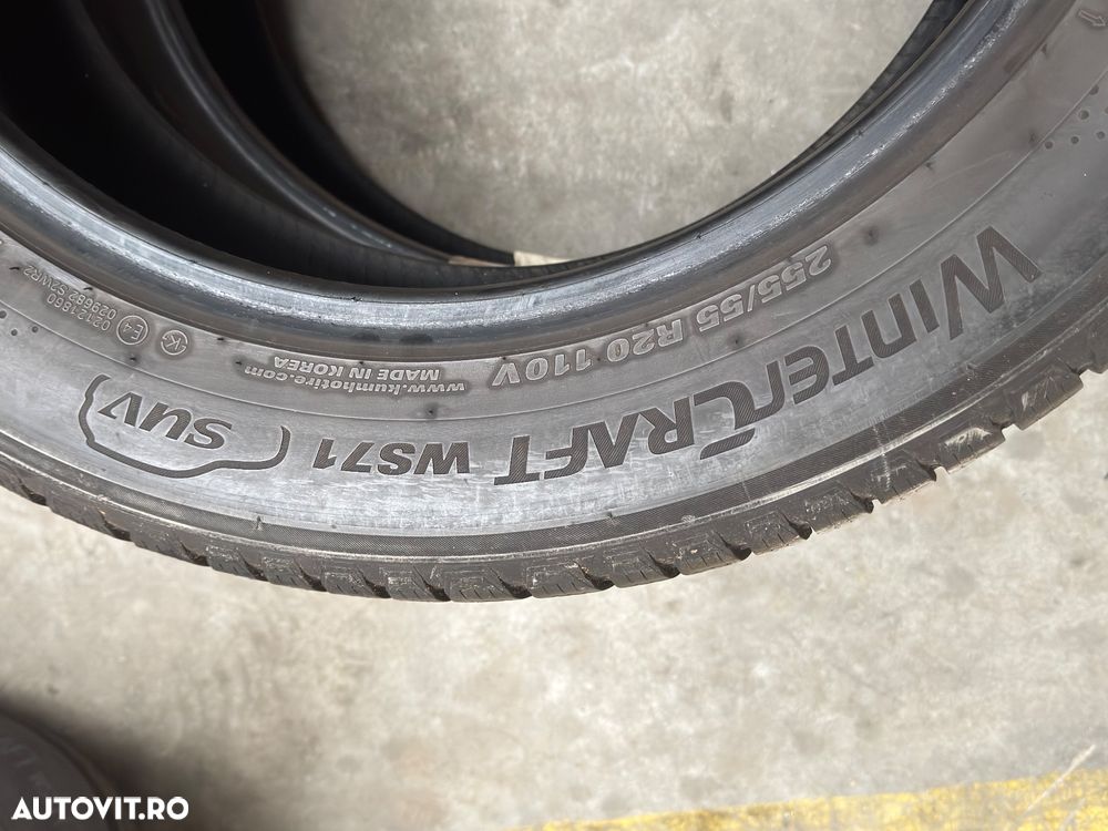Vând 4 anvelope 255/55/20 kumho de iarnă ca noi - 7