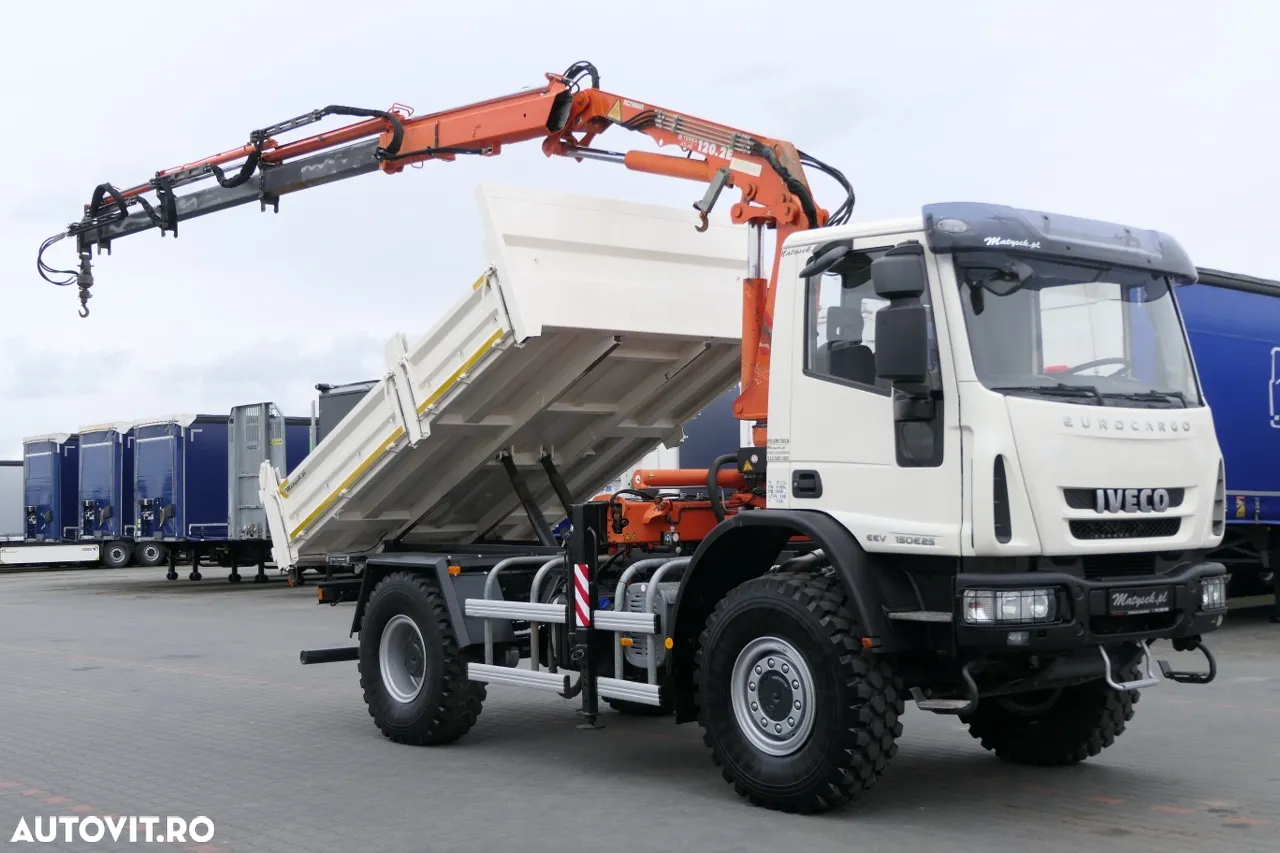 Iveco EUROCARGO 150E25 / 4X4 / BASCULANTE + HDS TEREX 120.2 E / PENTRU INDUSTRIA ELECTRICĂ / RADIO CONTROL / 67.000 KM KILOMETRAJ - 8