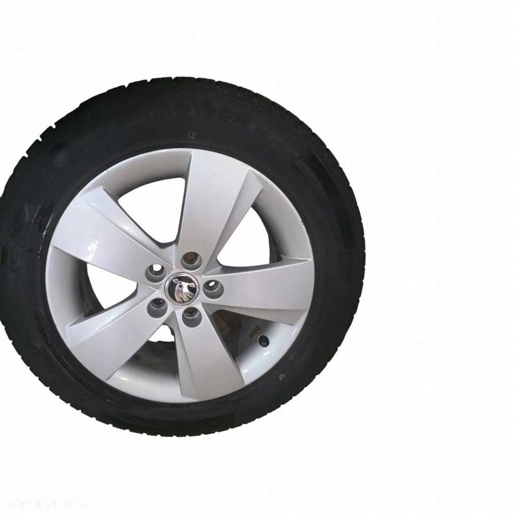 KOŁA FELGI ALUMINIOWE OPONY ZIMOWE + ŚRUBY SKODA FABIA III 185/60R15 5X100 - 4