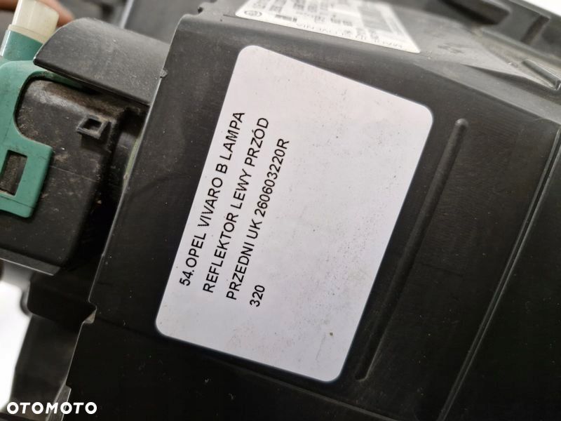 OPEL VIVARO B LAMPA REFLEKTOR LEWY PRZÓD PRZEDNI UK 260603220R - 14