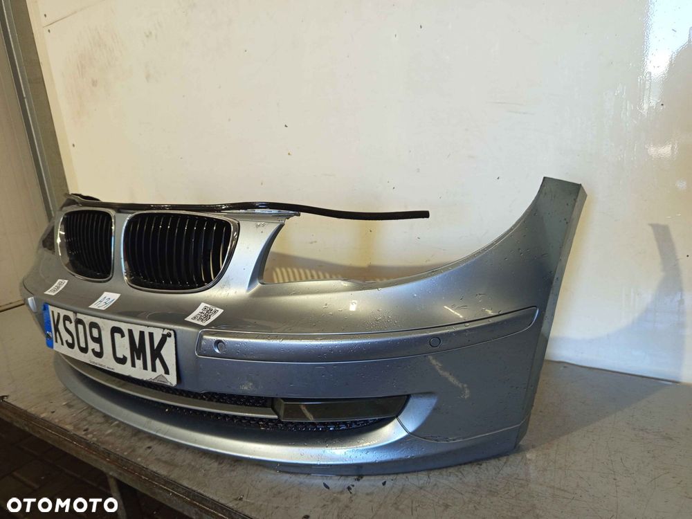 + ZDERZAK PRZÓD PRZEDNI BMW SERIA 1 I E87 LIFT FL BLUE WATER BŁĘKITNY PDC CZUJNIKI HALOGENY - 2