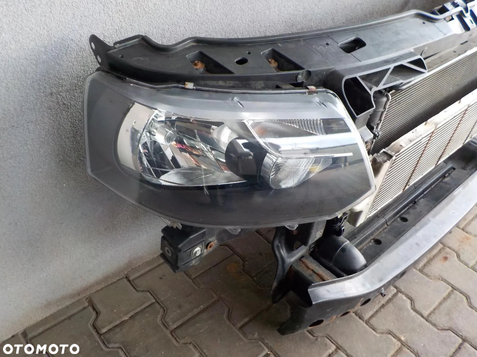 VW T5 LIFT KOMPLETNY PRZÓD PAS PRZEDNI WZMOCNIENIE CHŁODNICE LAMPY - 4