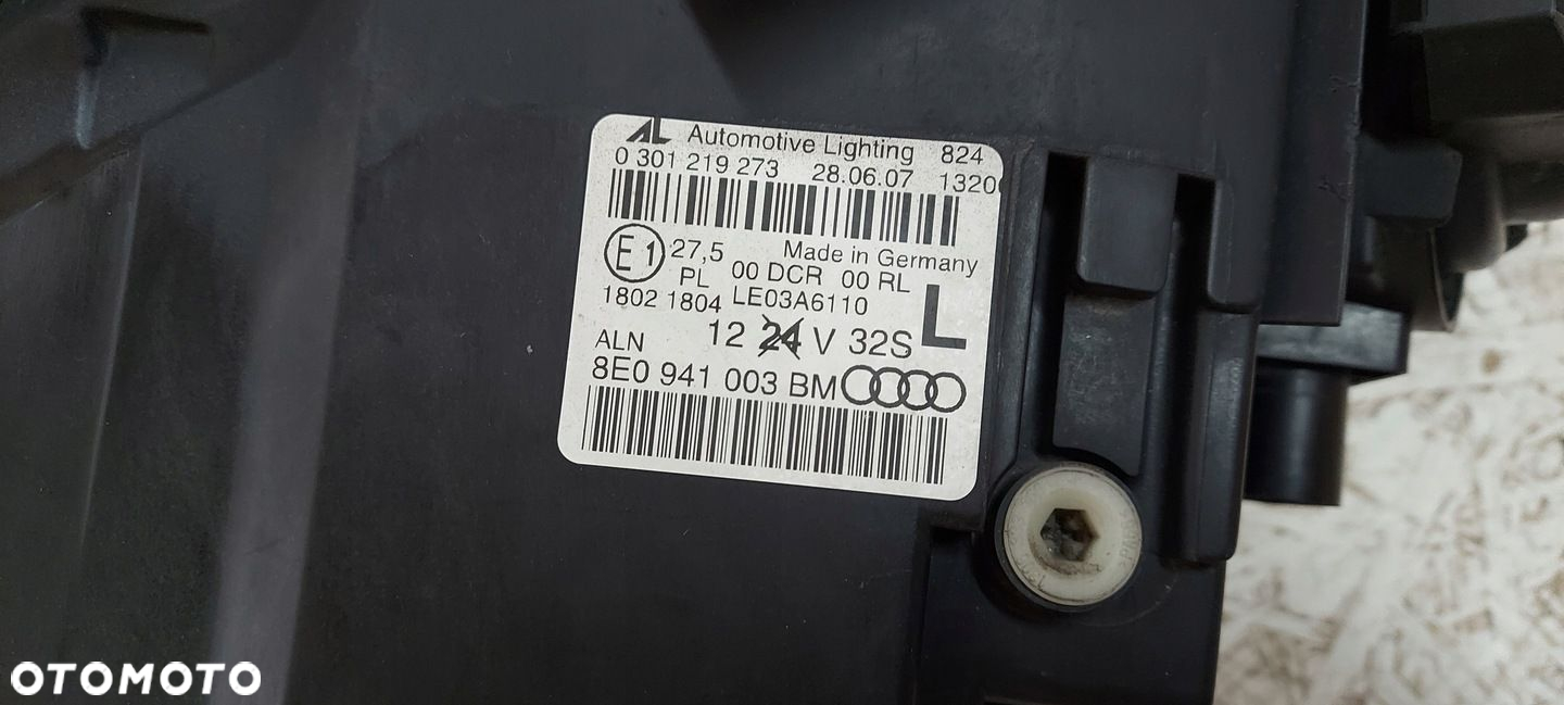AUDI A4 B7 8E 8E0 LAMPA LEWA PRZEDNIA BI-XENON 8E0941003BM - 5