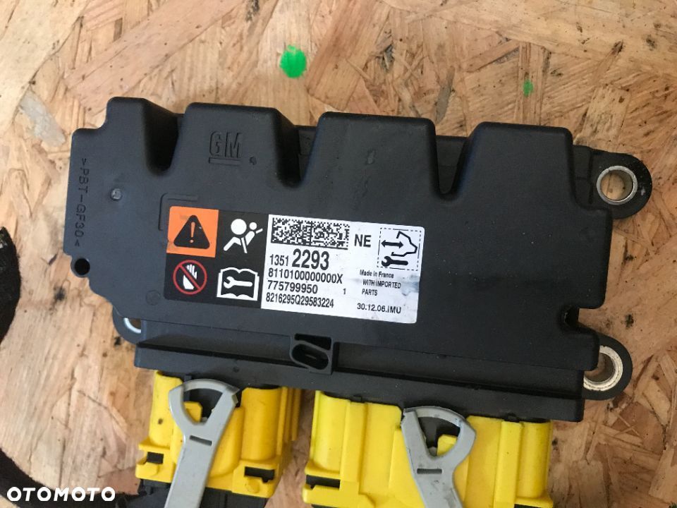 SENSOR PODUSZEK AIRBAG ADAM 13512293 - 2