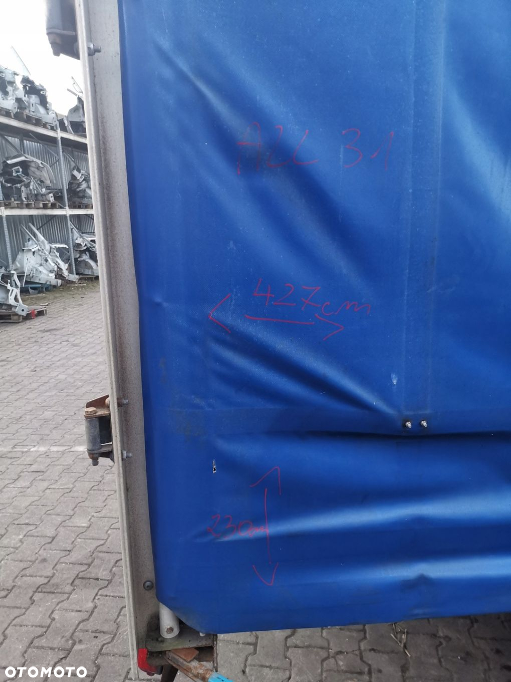 Kontener Zabudowa Firana Plandeka 427x230x200 Obustronna - 5