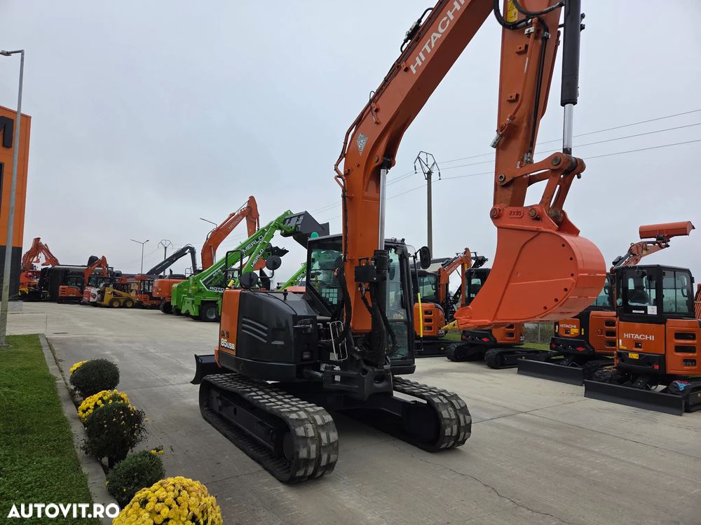Hitachi ZX85, 2021, 4.088h, CUPLA RAPIDA+3 CUPE NOI, Senile CAUCIUC 90% ok, Inst hidr de picon pe bratele de excavare, A doua inst hidr pe bratele de excavare, Ad sapare 5m, ridica 4,5t, camera spate, 8.650kg, leasing 4 ani-6.500lei/luna, PROMOTIE 56.900 EUR - 9