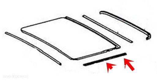 USZCZELKI USZCZELKA SZYBERDACH MERCEDES W114 W115 - 1