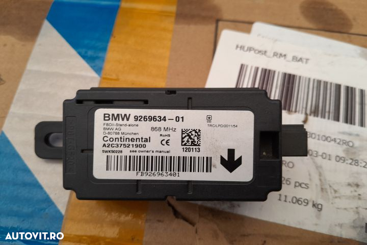 Modul alarma 9269634 BMW Seria 3 F30/F31/F34 [2011 - 2016] Sedan 316d - 2