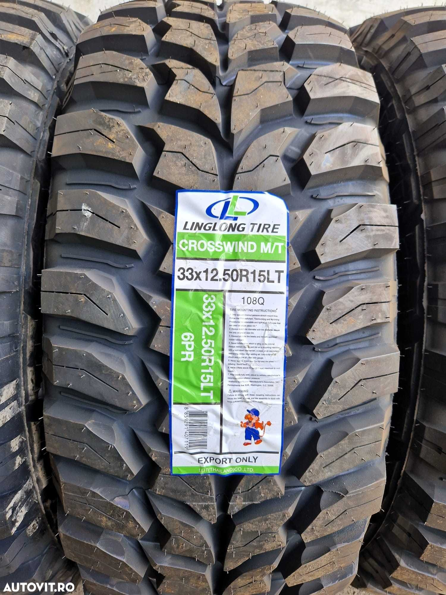 Anvelope noi M/T 33x12.5-15 LingLong (TREPADOR) - 6