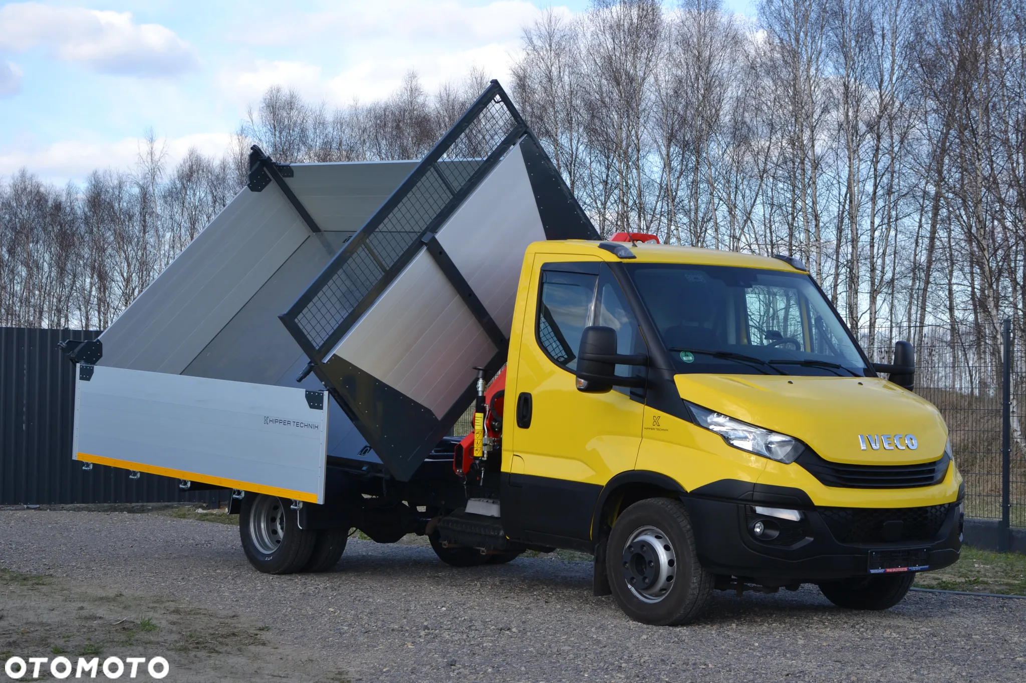Iveco Daily 72-180 72C18 Nowy 3-stronny WYWROT Żuraw HDS Dźwig HC 45A2 Fassi Palfinger HMF Kiper Wywrotka - 8