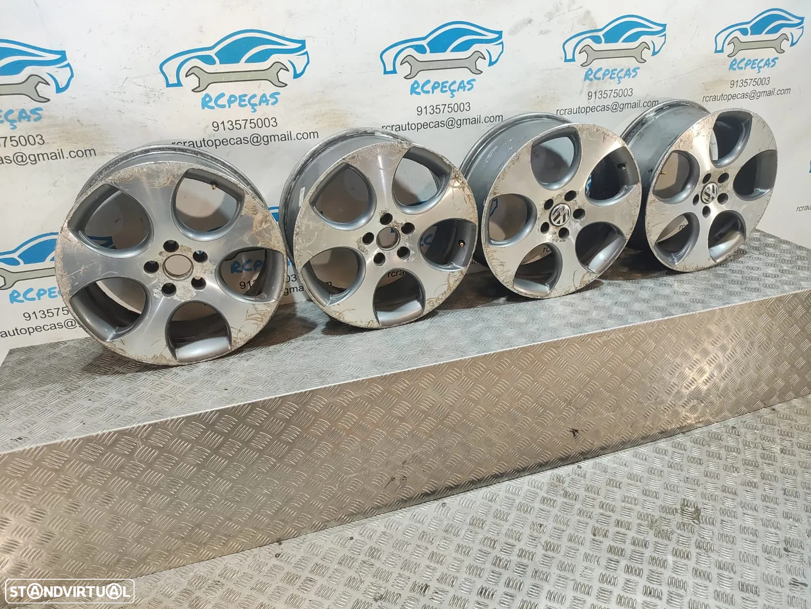 Jantes 18 Ronal Originais VW Volkswagen Golf V 5 GTI 7,5J ET51 5x112 - 13
