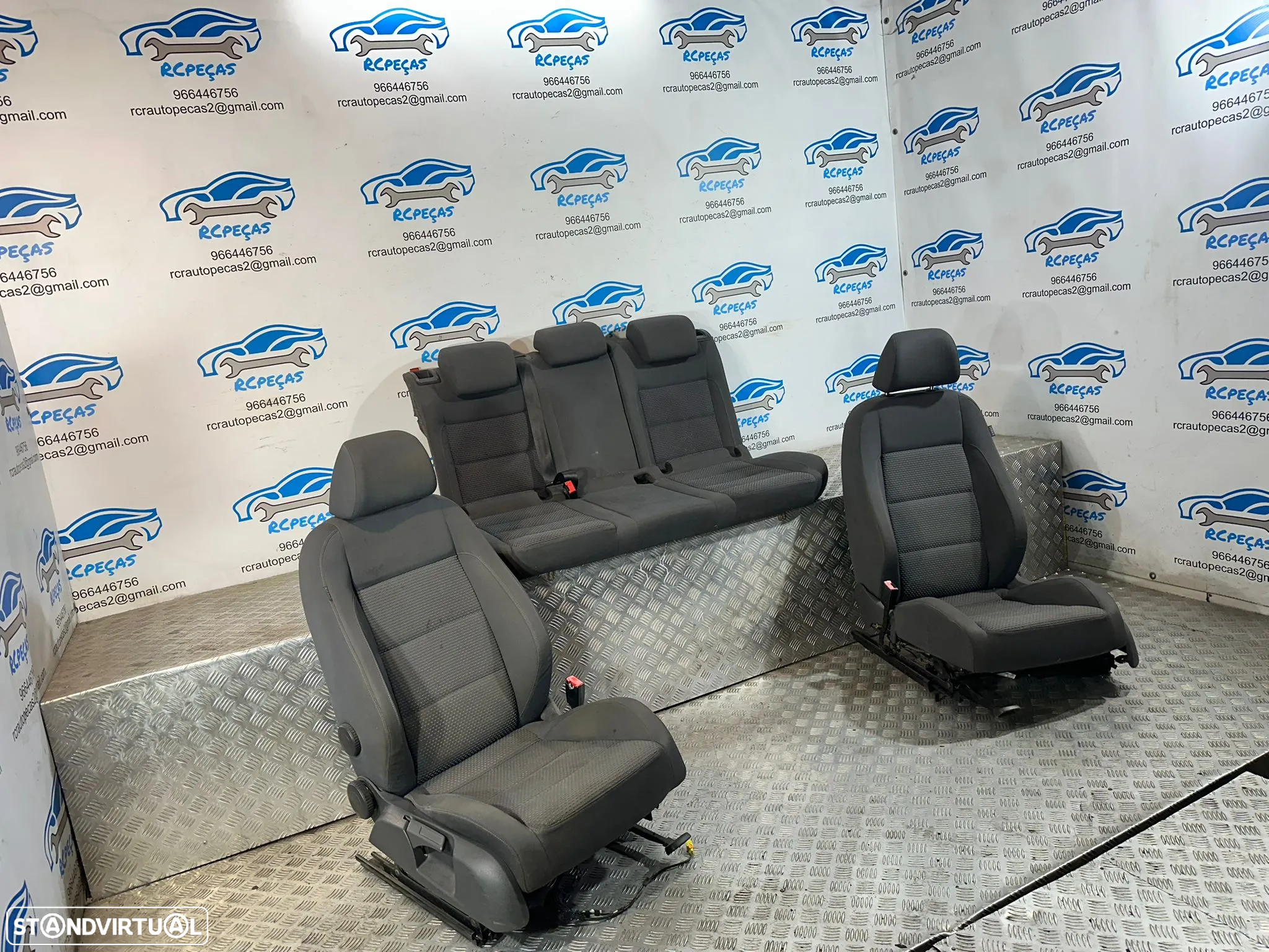 .Conjunto Bancos Tecido Volkswagen VW Golf 5 Mk5 V 5 portas 2004 a 2009 - 2