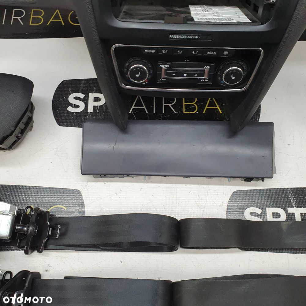 SKODA SUPERB 2 II LIFT DESKA ROZDZIELCZA KONSOLA KOKPIT PULPIT PODUSZKI AIRBAG AIR BAG PASY KIT SET - 6