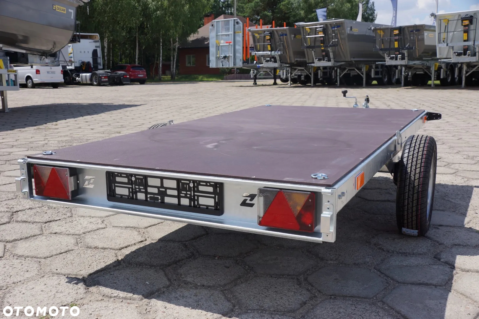 Zaslaw 1 oś, przyczepa towarowa MOCNA I SOLDNA DMC 750 KG - 25