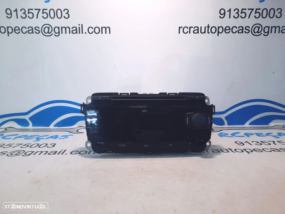 RADIO AUTORADIO LEITOR CD MP3 SEAT IBIZA IV 4 MK4 6J 6J2035153C 6J2035153 ALTEA 5P DISPLAY COMANDOS COMUTADOR PAINEL CONTROLO COMUNICAÇÃO - 4