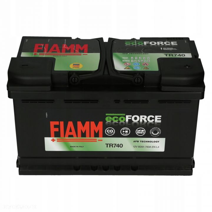 Akumulator Fiamm EcoForce AFB TR740 12V 80Ah 740A - 2