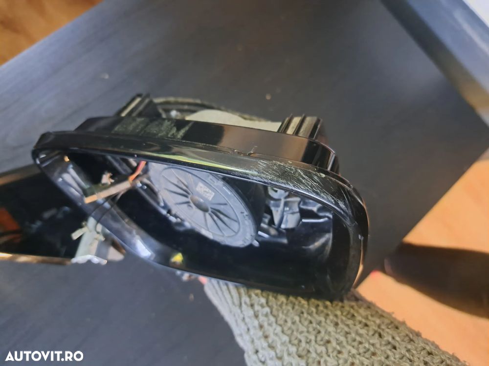 Oglinda retrovizoare exterioara dreapta electrica semnalizare camera video fara sticla si capac negru cu chrome 9 pini Originala BMW G11+LCI G12+LCI - 5