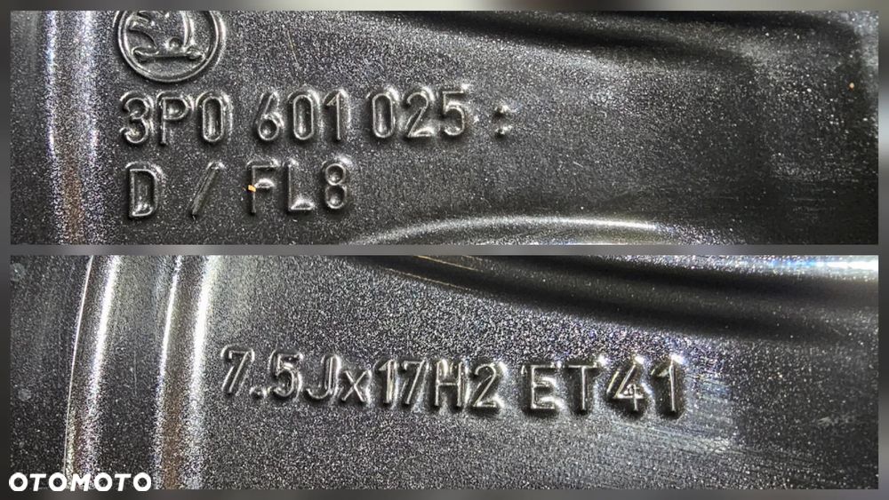 Felga SKODA SUPERB 3P0601025D 7,5x17 ET41 - 5