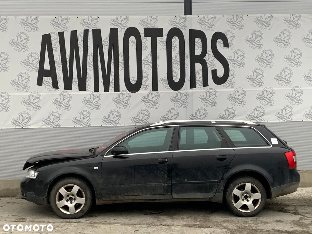 AUDI A4 2002 *SAMOCHÓD NA CZĘŚCI* 3910   MASKA, LAMPA, DRZWI, LUSTERKO, ZDERZAK, GRILL, BŁOTNIK, KLAPA, BELKA, DESKA, FOTELE, KANAPA, ĆWIARTKA KIEROWNICA, TARCZE, ZACISKI, ZAWIESZENIE, KOMPLETNY PRZÓD, KOMPLETNY TYŁ, LICZNIK, ZEGARY, PRAWE LEWE PRZÓD TYŁ - 1