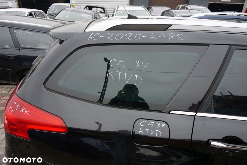 SZYBA KAROSERYJNA TYLNA PRAWA BOCZNA C5 III X7 KOMBI  CITROEN 2008-2017 - 2
