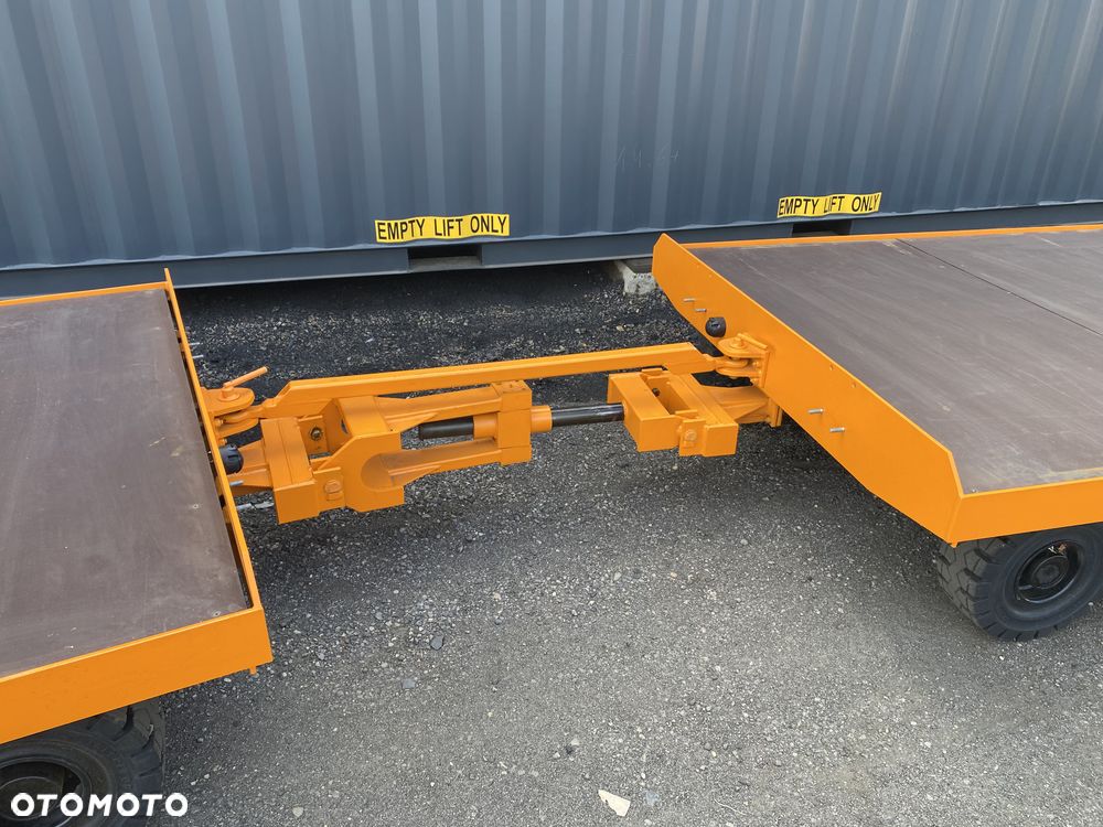 Ackermann Kampmann + Aretz KAMPA niemiecka przyczepa przemysłowa 6 ton  190x550cm dach + plandeka firanka, jak NOWA pociąg transportowy - 24