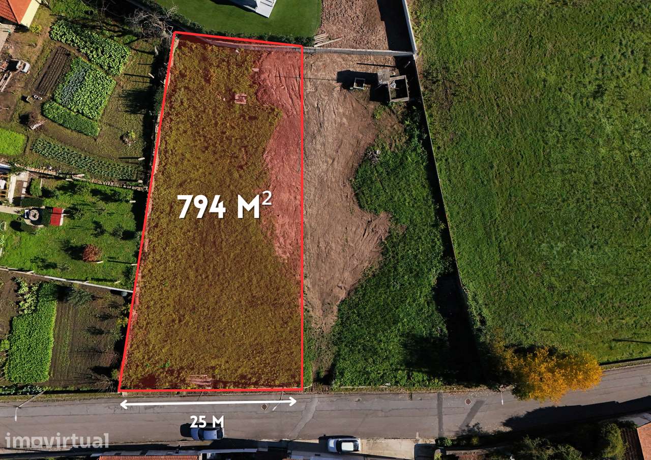 Terreno urbano de 794m² em Folgosa, Maia - Grande imagem: 5/5