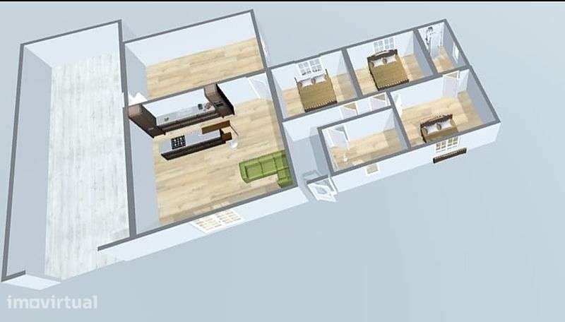 Moradia T3 com 170m2 e Estilo Contemporâneo - Grande imagem: 4/9