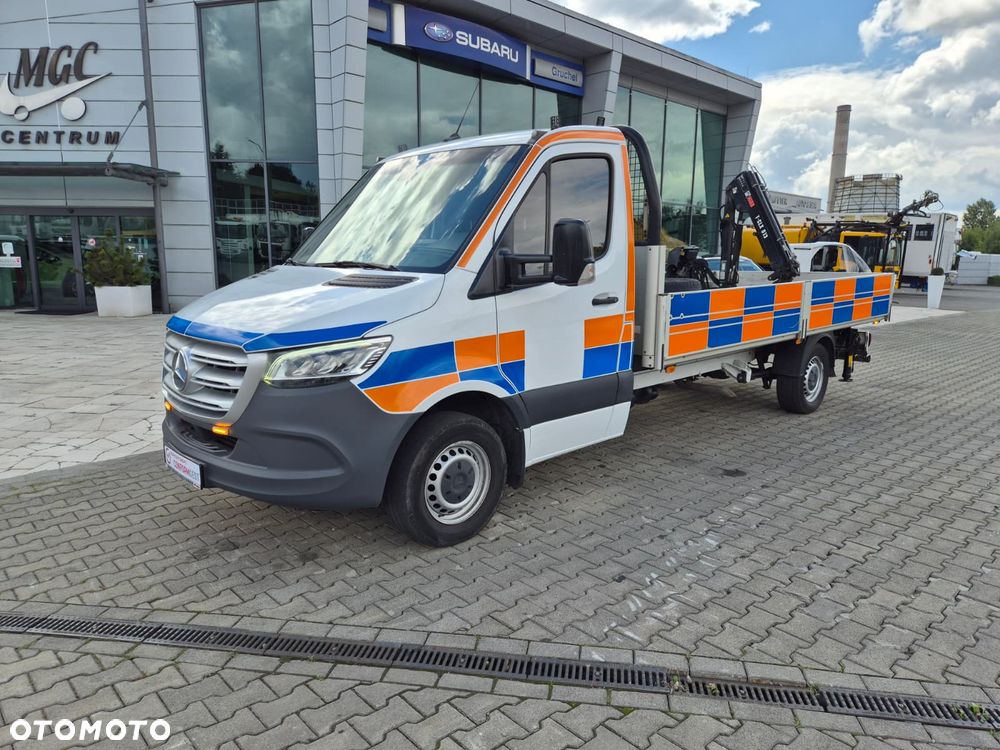 Mercedes-Benz Sprinter 316 CDi 7G Tronic Plus / AUTOMAT / SKRZYNIA / HDS HIAB 1T / 1 WŁ / SERWISOWANY / ORYGINALNY PRZEBIEG / BEZWYPADKOWY / W PEŁNI SPRAWNY / MOŻLIWOŚĆ TRANSPORTU / - 3