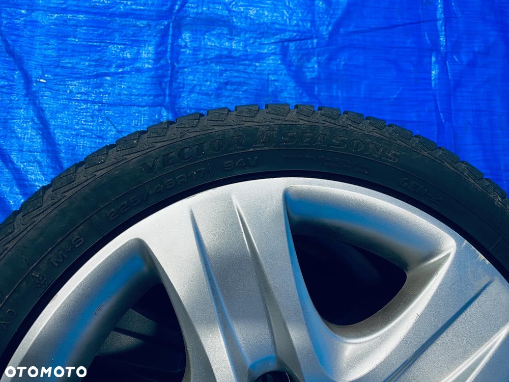 KOŁA STRUKTURALNE KOŁPAKI KOŁO 17 FELGA 17" x 7J  5X120 ; 67,1mm ET41 KOMPLET ; OPONY CAŁOROCZNE GOODYEAR ; OPEL INSIGNIA A ORYGINAŁ - 14