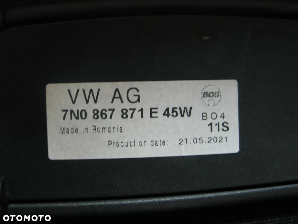 Roleta bagaznika vw sharan seat alhambra 2 II 7N 7N0 7N0867871E oryginal - 9