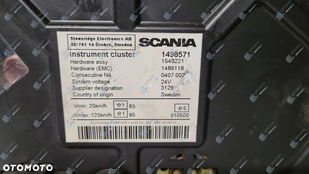 ZEGARY LICZNIK SCANIA R 1498571 - 3