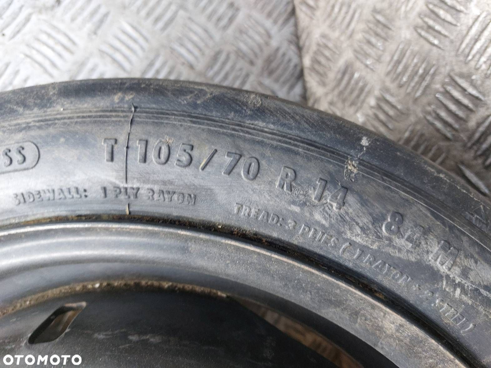 DOJAZDÓWKA 4X100 3,5Jx14 ET35 FI57,1 105/70R14 UNIROYAL VOLKSWAGEN - 5