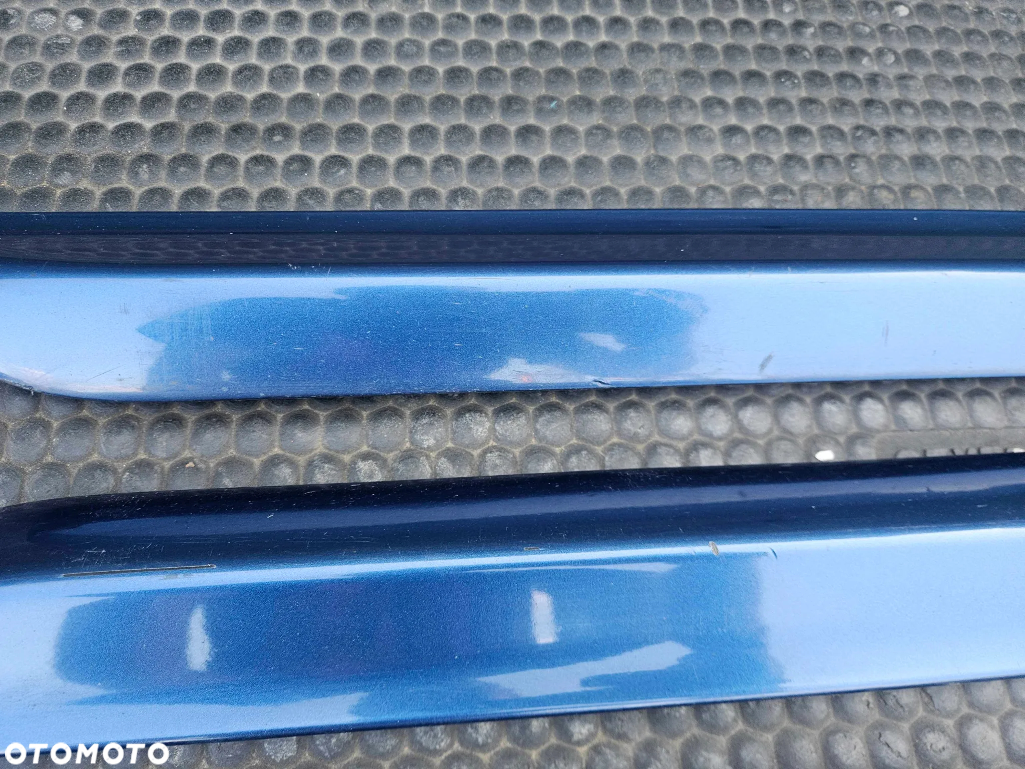 Listwa Listwy Drzwi S-Line Dolne Niebieskie Komplet Audi A4 B6 B7 Oryginalne - 13