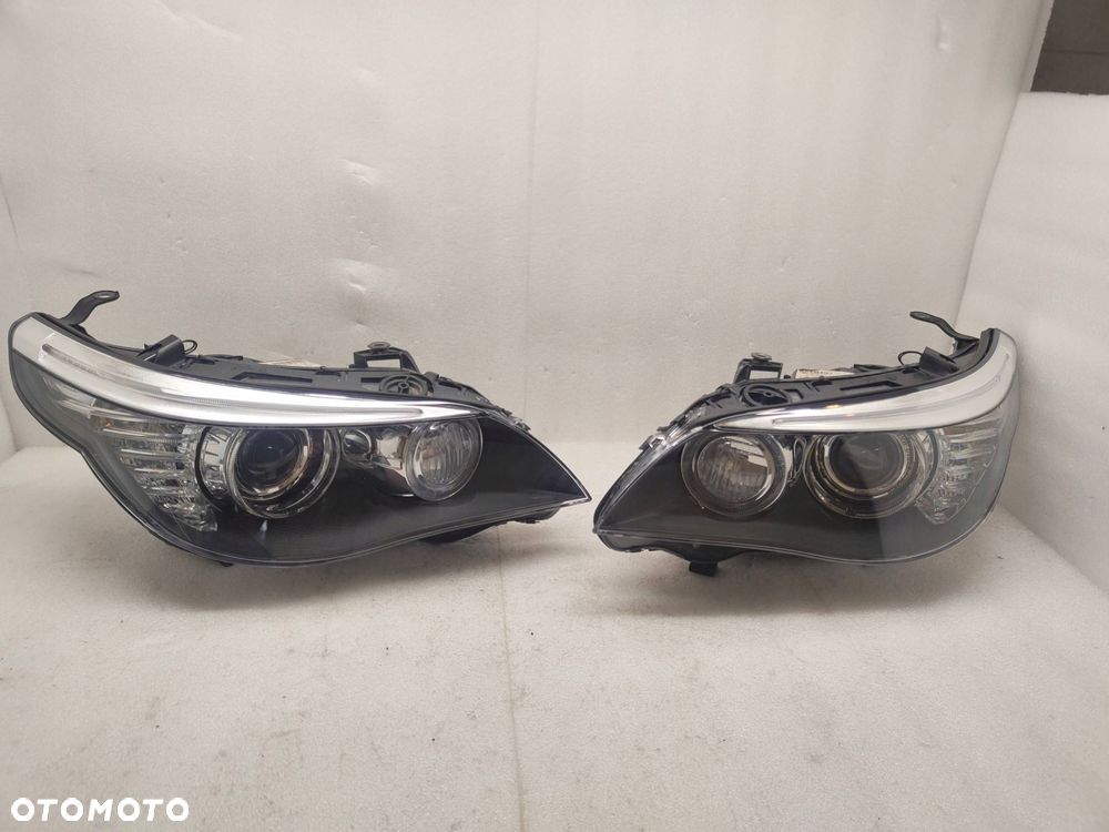 bmw 5 e60 lift xenon skrętny komplet lamp 7045691 , 7045692 - 1