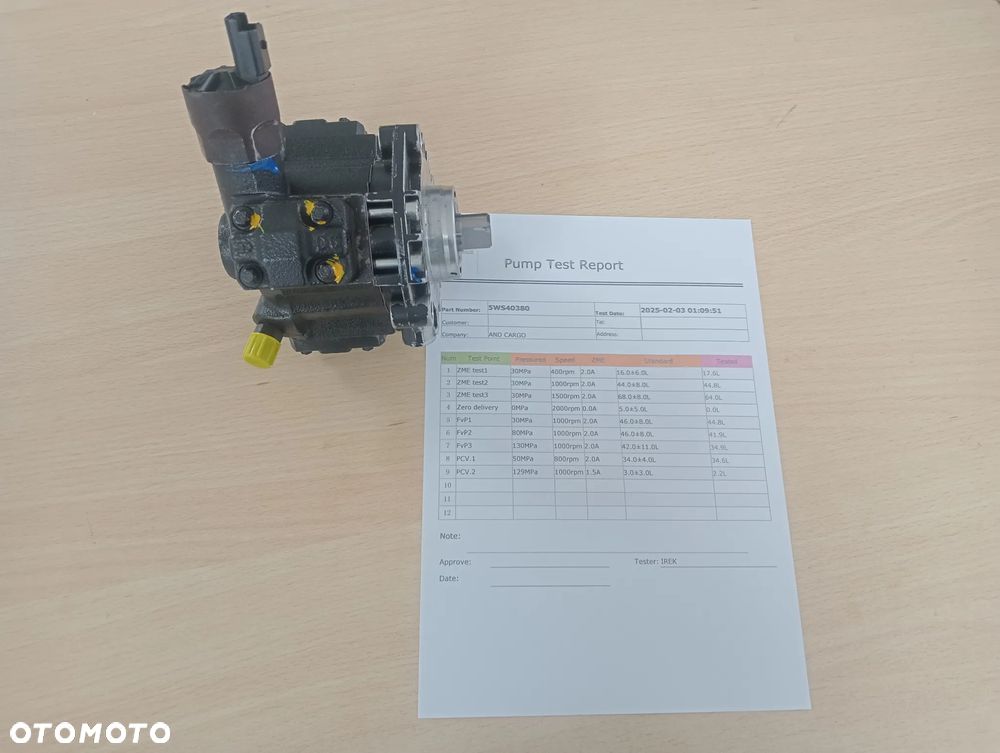 POMPA WTRYSKOWA CONTINENTAL 5WS40380 A2C27100268 9685705080 SPRAWDZONA USZCZELNIONA FORD CITROEN PEUGEOT FIAT VOLVO