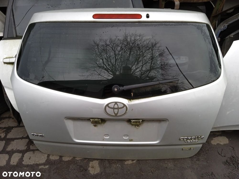 KLAPA TYLNA TOYOTA COROLLA VERSO 04-09 ZAMEK STOP MECHANIZM WYCIERACZKI BEZ SZYBY - 1