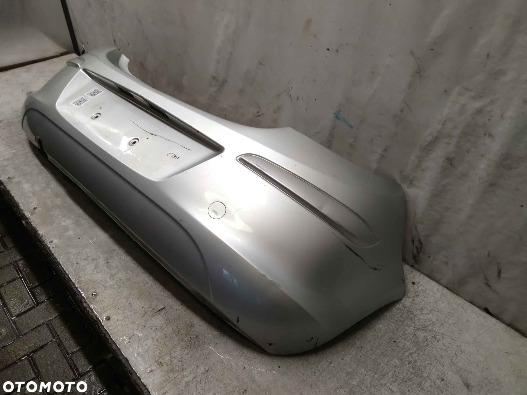 ^ ZDERZAK TYŁ TYLNY OPEL CORSA D Z157 SREBRNY - 4