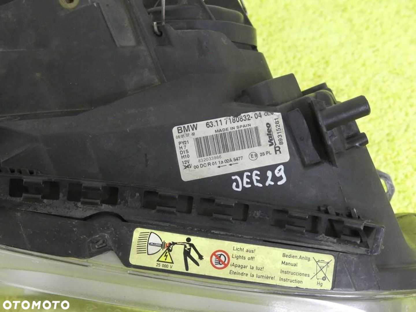 Lampa Przód Prawa BMW 1 I E81 E82 E87 E88 03-07r XENON N-SKRĘTNA IGŁA EURO - 3