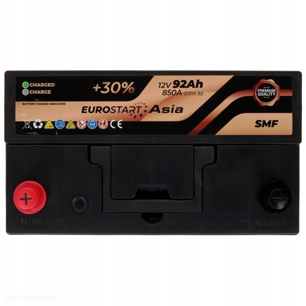 Akumulator Eurostart Asia Series 92Ah/850A L Japan D31X - 4